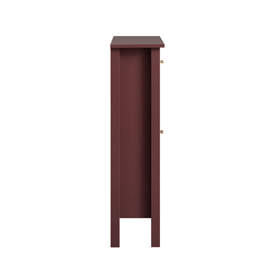 Oakham 2-Tier Shoe Cabinet, Wild Cherry