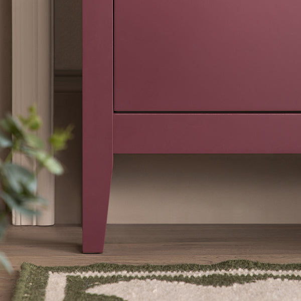 Oakham 2 - Tier Shoe Cabinet, Wild Cherry - daals