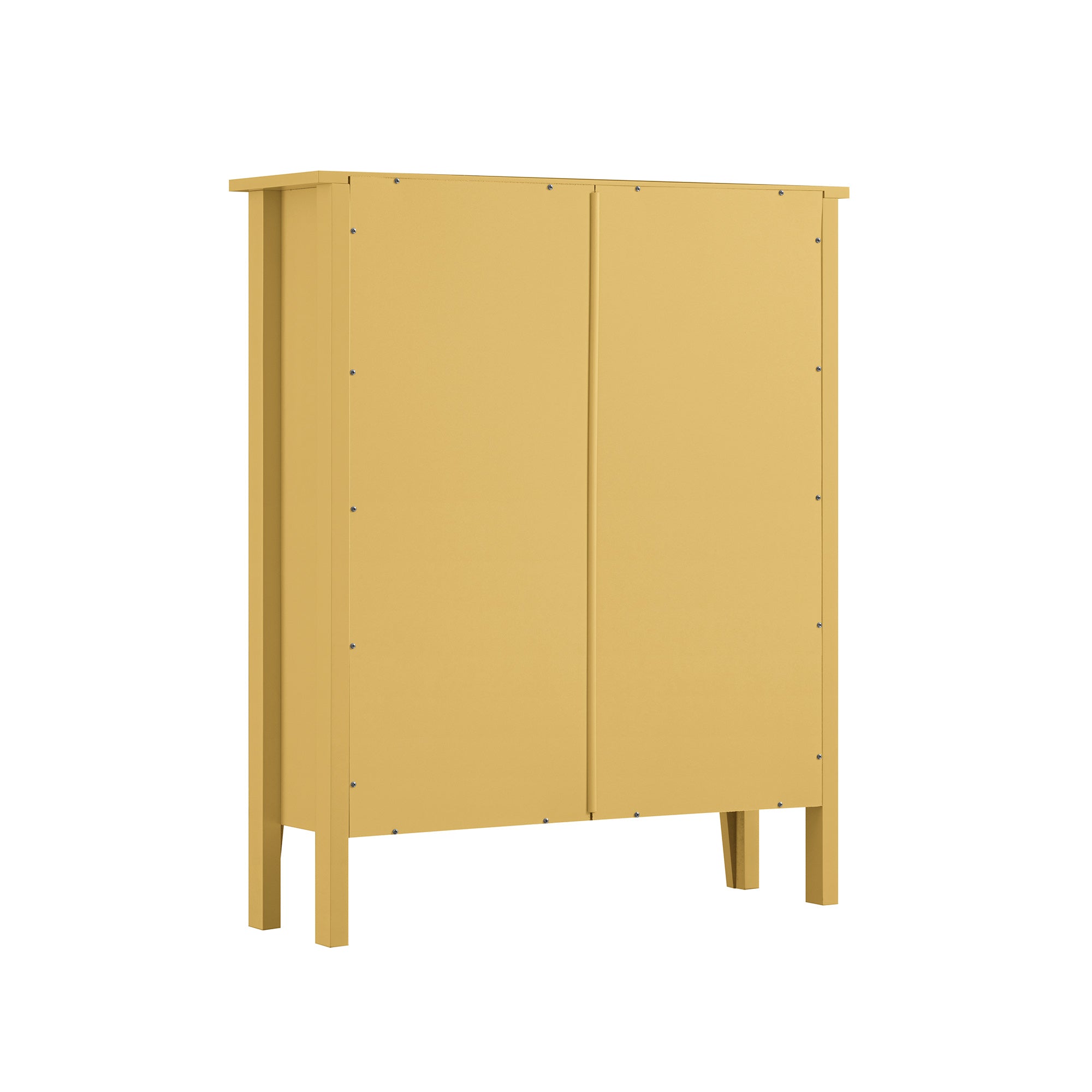 Oakham 2-Tier Shoe Cabinet, Rattan Yellow