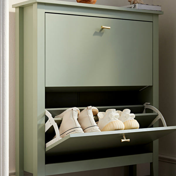 Oakham 2 - Tier Shoe Cabinet, Desert Sage - daals