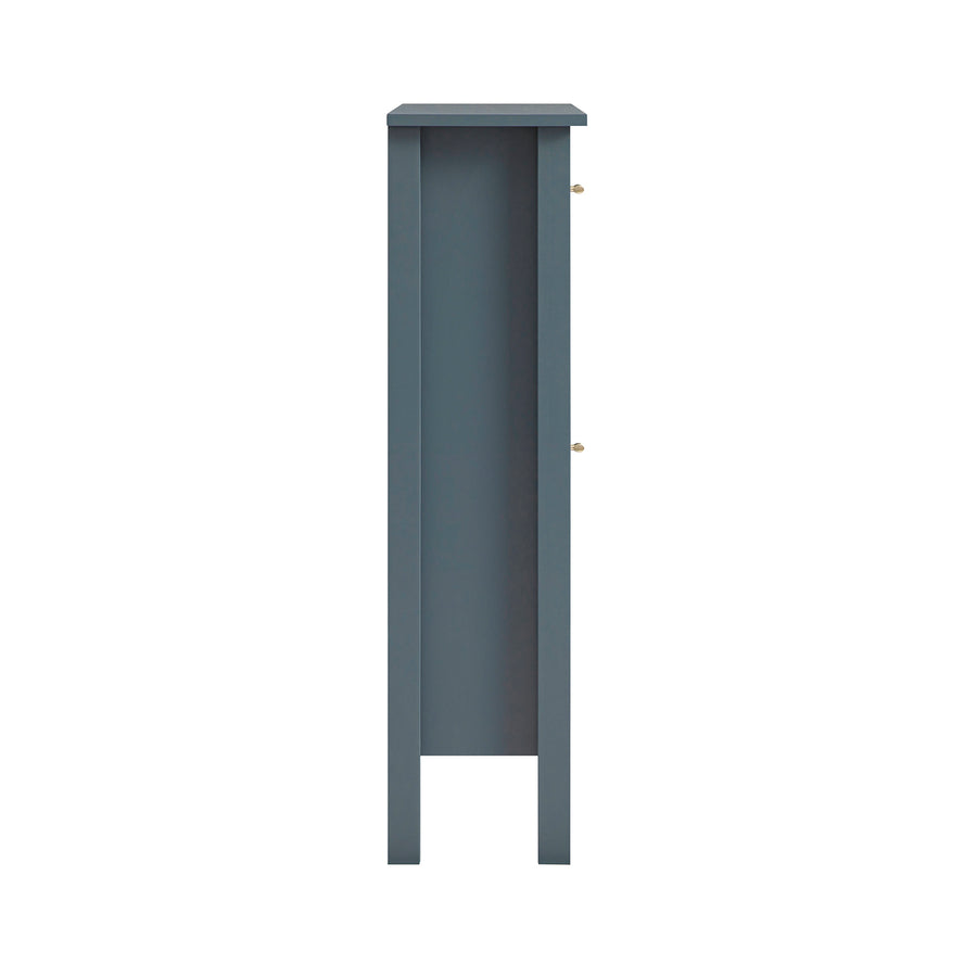 Oakham 2-Tier Shoe Cabinet, Stormy Blue