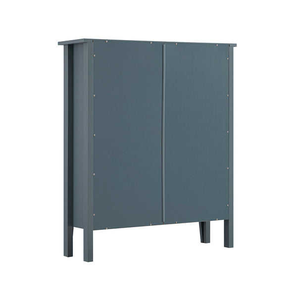 Oakham 2-Tier Shoe Cabinet, Stormy Blue