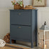Oakham 2 - Tier Shoe Cabinet, Stormy Blue - daals
