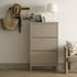 Oakham 3 - Tier Shoe Cabinet, Deep Greige - daals