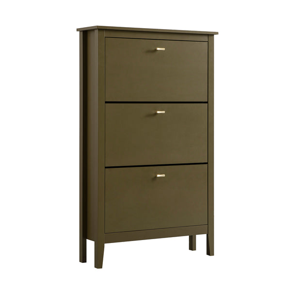 Oakham 3-Tier Shoe Cabinet, Olive Grove