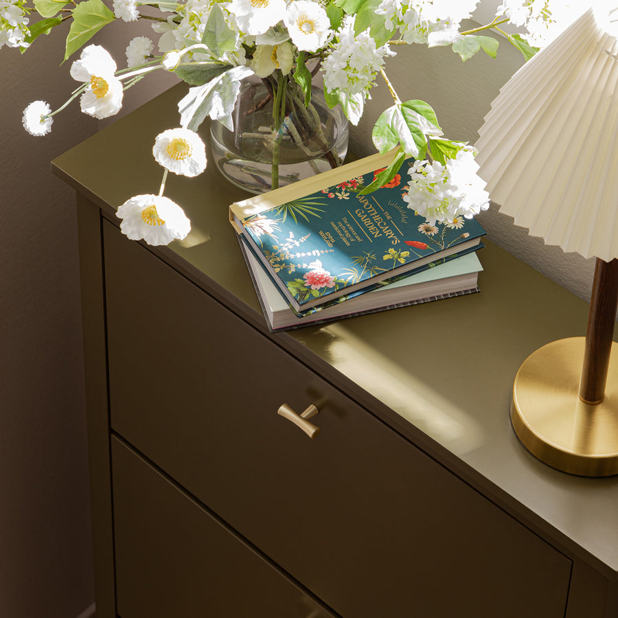 Oakham 3-Tier Shoe Cabinet, Olive Grove