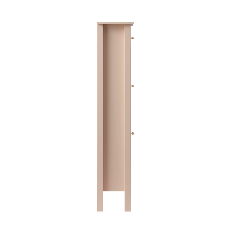 Oakham 3-Tier Shoe Cabinet, Nude Pink