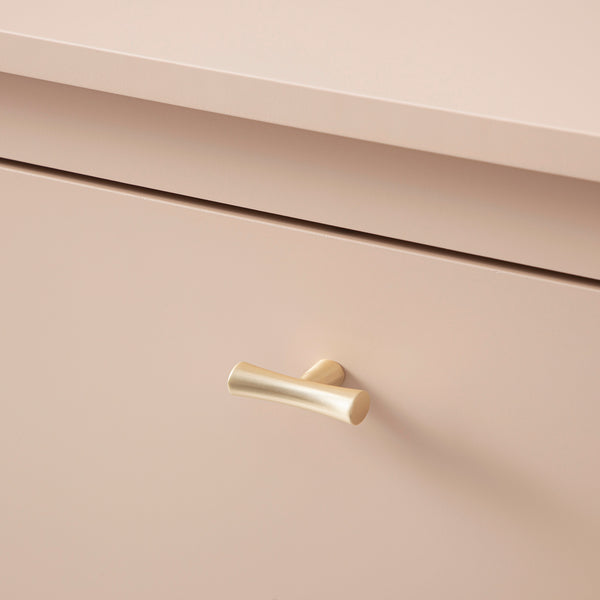 Oakham 3-Tier Shoe Cabinet, Nude Pink