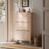 Oakham 3 - Tier Shoe Cabinet, Nude Pink - daals
