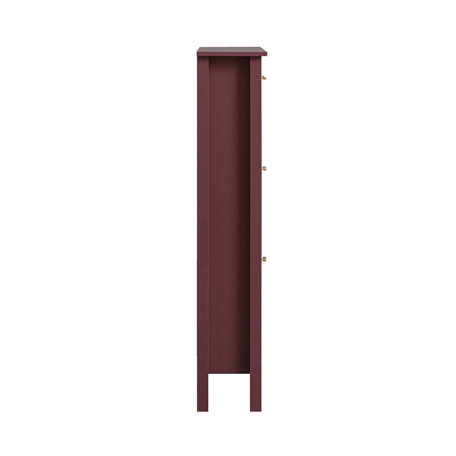 Oakham 3-Tier Shoe Cabinet, Wild Cherry