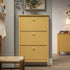 Oakham 3 - Tier Shoe Cabinet, Rattan Yellow - daals