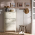 Oakham 3 - Tier Shoe Cabinet, Shaded White - daals