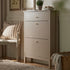 Oakham 2 - Tier Shoe Cabinet with Top Drawer, Deep Greige - daals