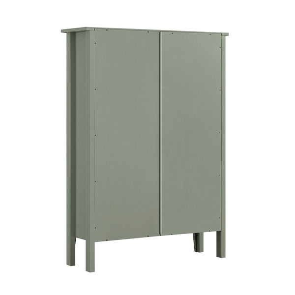 Oakham 2-Tier Shoe Cabinet with Top Drawer, Desert Sage