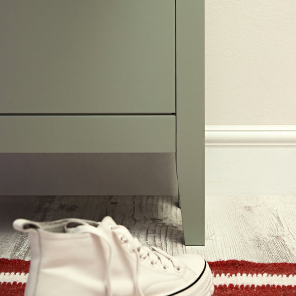 Oakham 2-Tier Shoe Cabinet with Top Drawer, Desert Sage