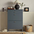 Oakham 2 - Tier Shoe Cabinet with Top Drawer, Stormy Blue - daals