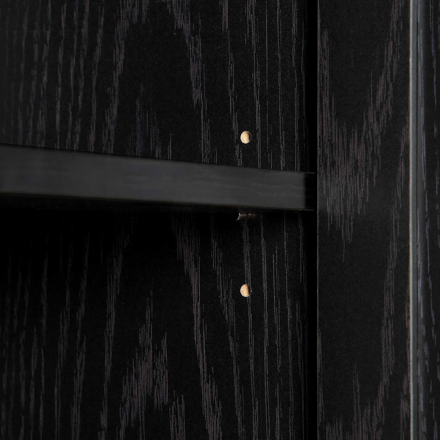 Frances Woven Rattan Tallboy Bathroom Unit, Black