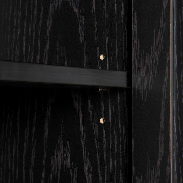 Frances Woven Rattan Tallboy Bathroom Unit, Black