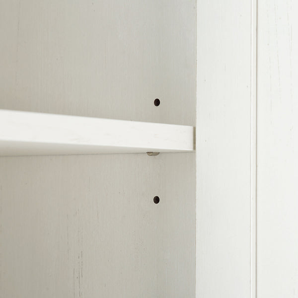 Frances Woven Rattan Tallboy Bathroom Unit, White