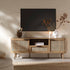 Izzy Curved Rattan 150cm TV Unit, Natural - daals