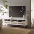 Frances Woven Rattan 160cm 3 - Drawer TV Unit, White - daals