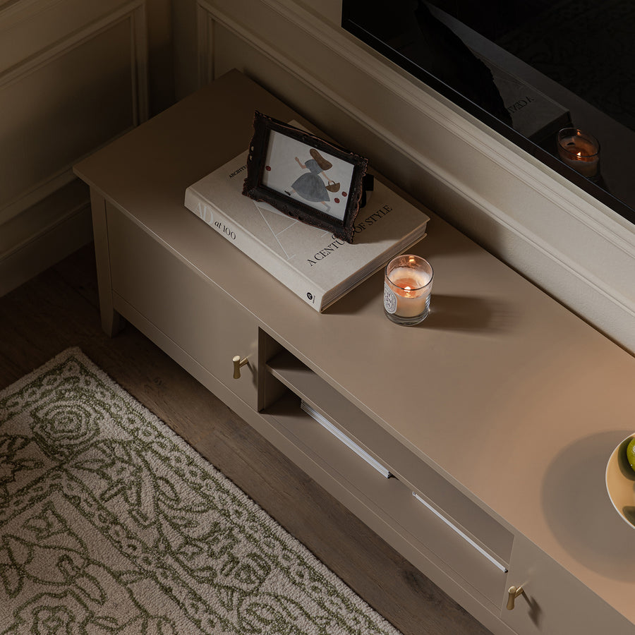 Oakham 150cm TV Unit, Deep Greige