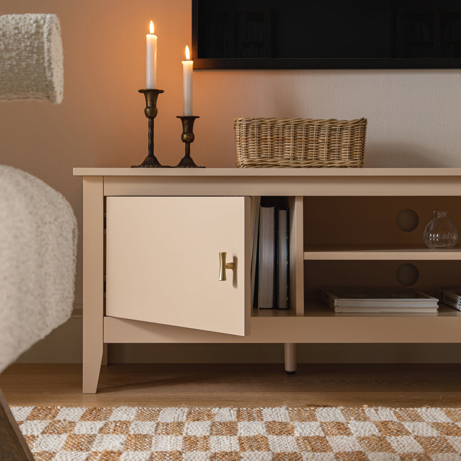 Oakham 150cm TV Unit, Nude Pink