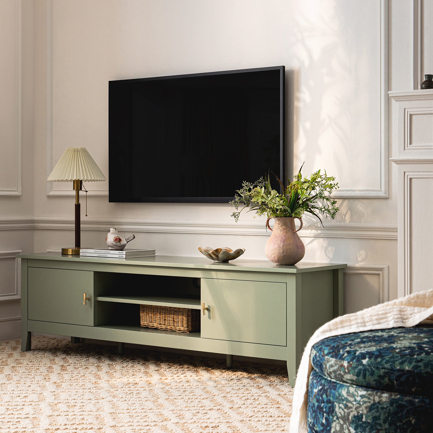 Oakham 150cm TV Unit, Desert Sage - daals