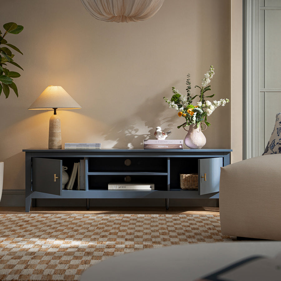 Oakham 150cm TV Unit, Stormy Blue