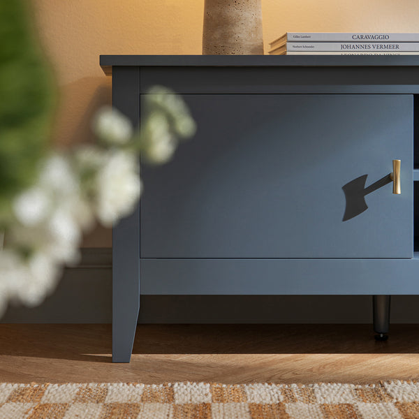 Oakham 150cm TV Unit, Stormy Blue - daals