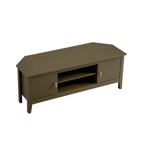 Oakham 120cm Corner TV Unit, Olive Grove
