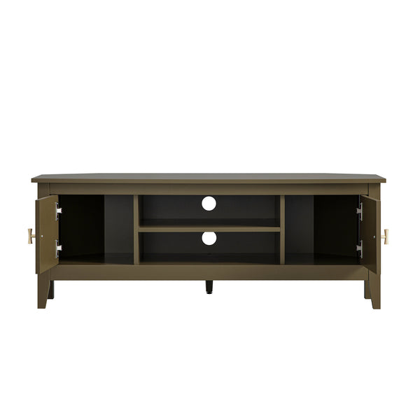 Oakham 120cm Corner TV Unit, Olive Grove