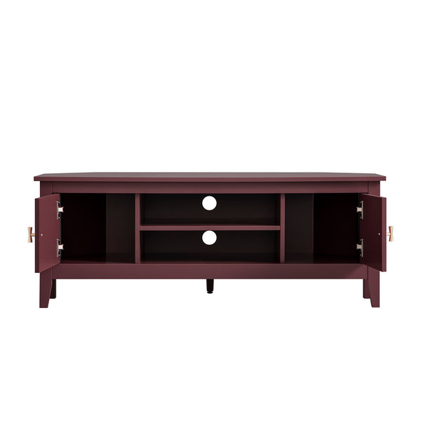 Oakham 120cm Corner TV Unit, Wild Cherry