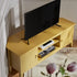 Oakham 120cm Corner TV Unit, Rattan Yellow - daals