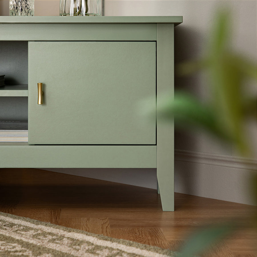 Oakham 120cm Corner TV Unit, Desert Sage
