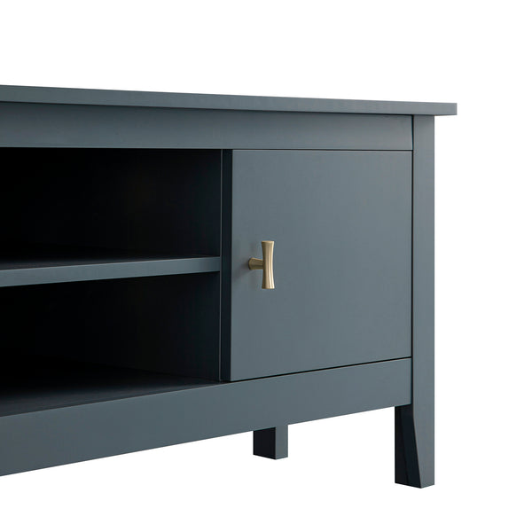 Oakham 120cm Corner TV Unit, Stormy Blue