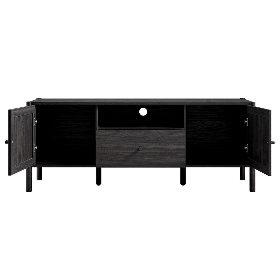 Linden 140cm TV Unit, Ebony - daals