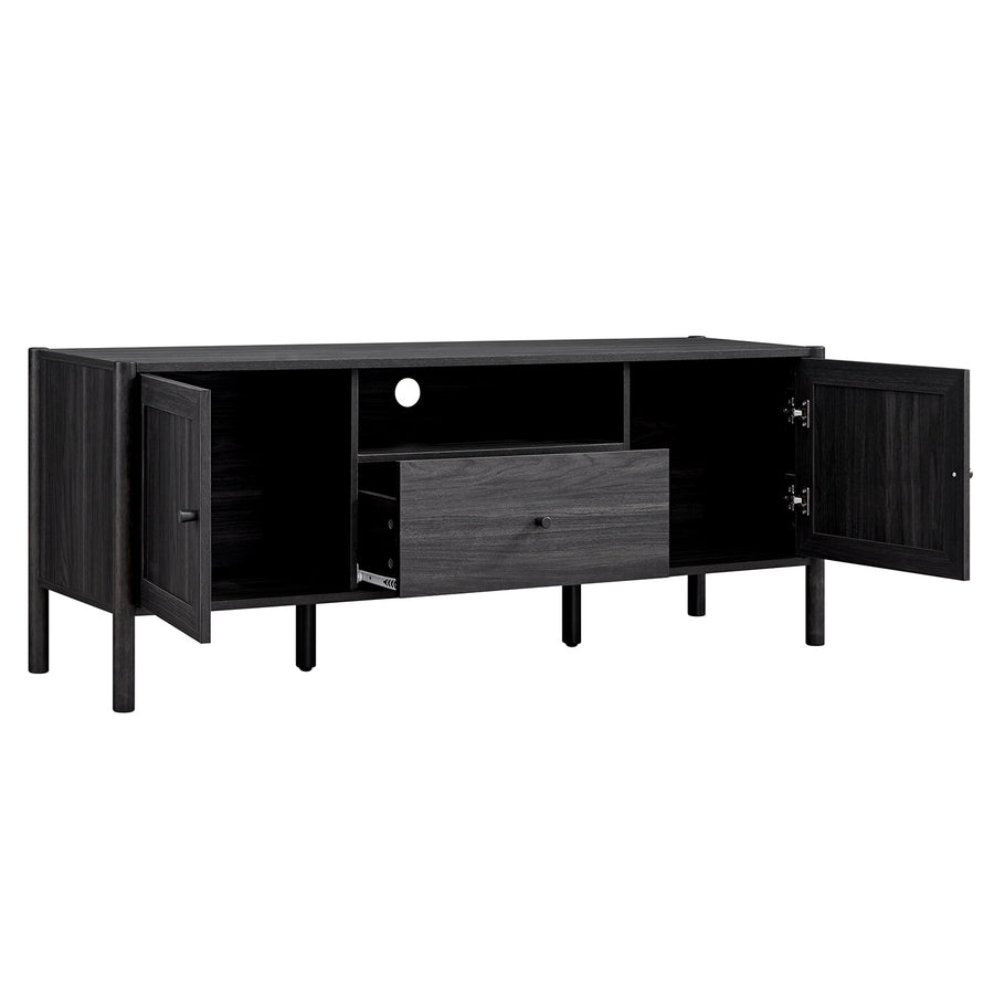 Linden 140cm TV Unit, Ebony - daals