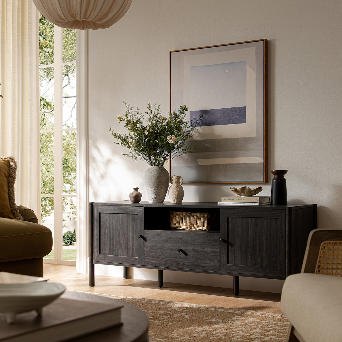 Linden 140cm TV Unit, Ebony