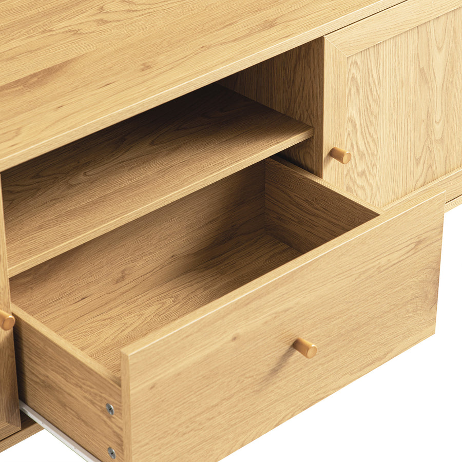 Linden 140cm TV Unit, Natural