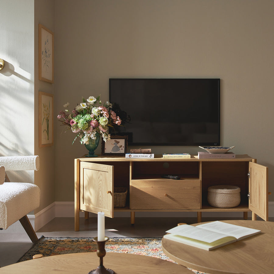 Linden 140cm TV Unit, Natural