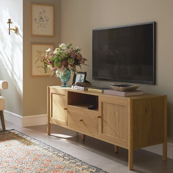 Linden 140cm TV Unit, Natural