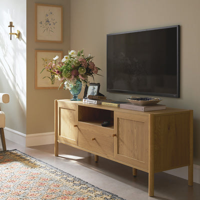 Linden 140cm TV Unit, Natural