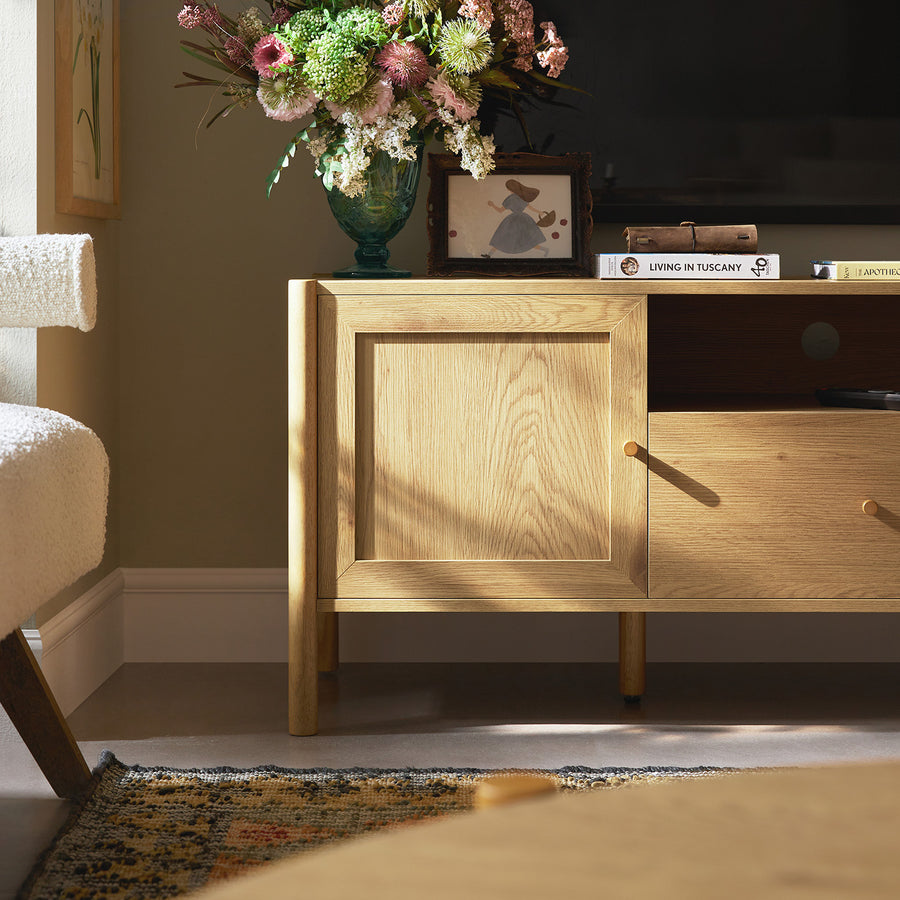 Linden 140cm TV Unit, Natural