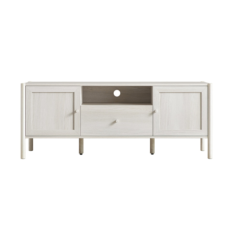 Linden 140cm TV Unit, White Washed