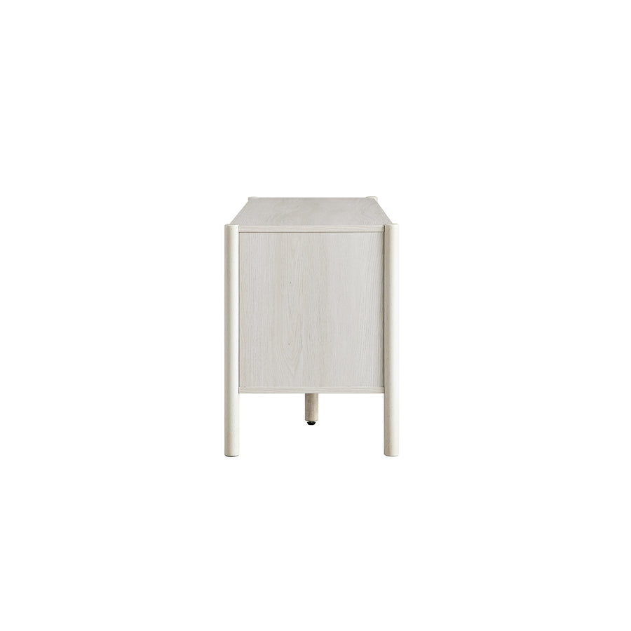 Linden 140cm TV Unit, White Washed
