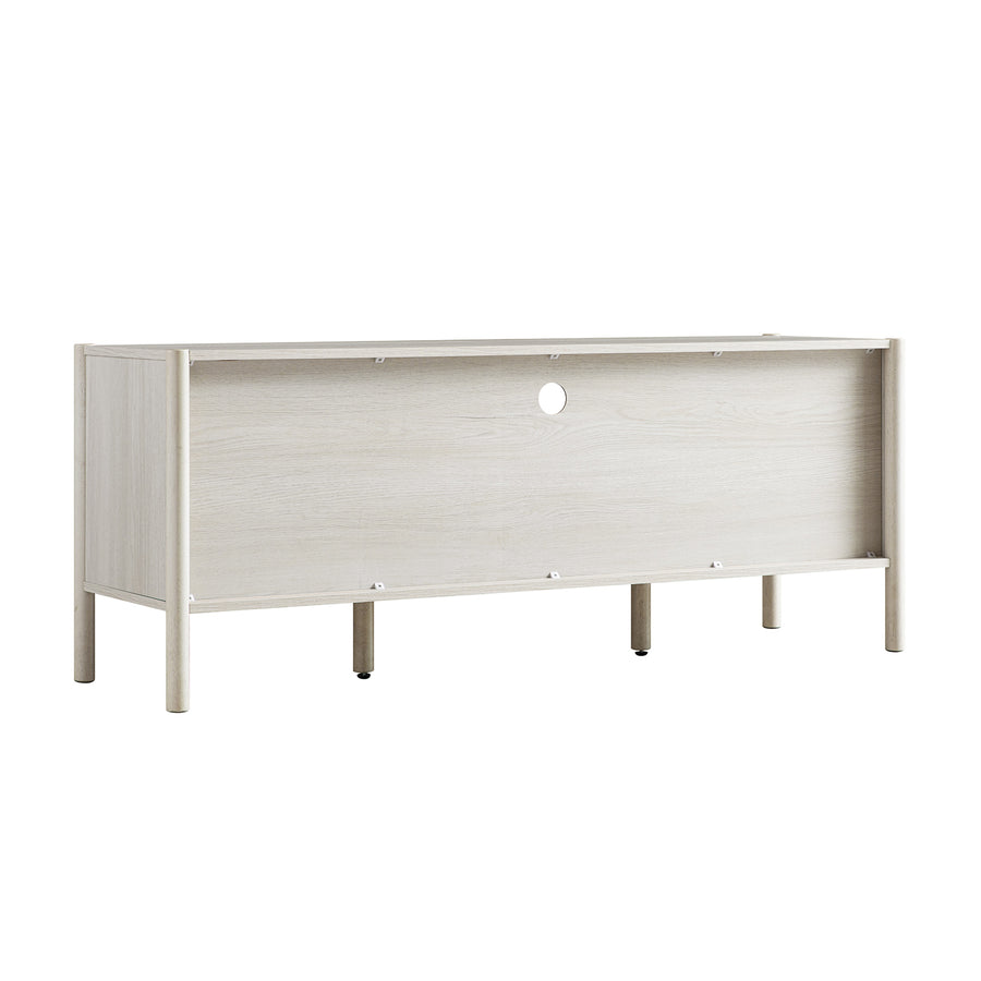Linden 140cm TV Unit, White Washed