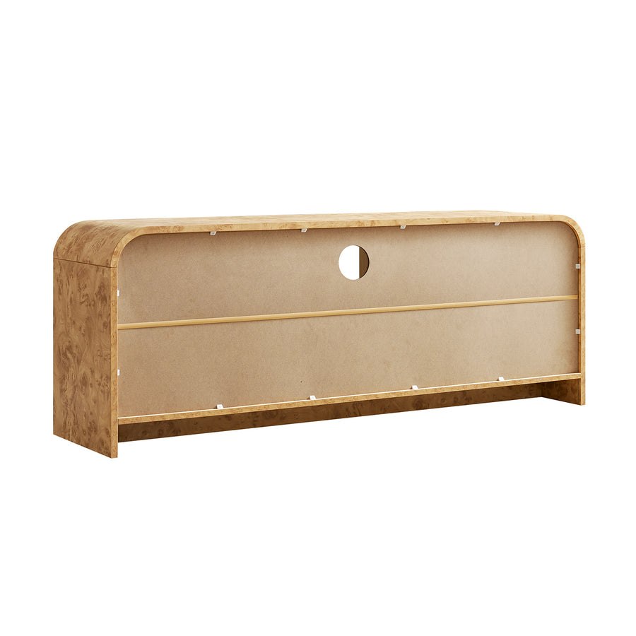 Marcel 150cm TV Unit, Natural Burlwood
