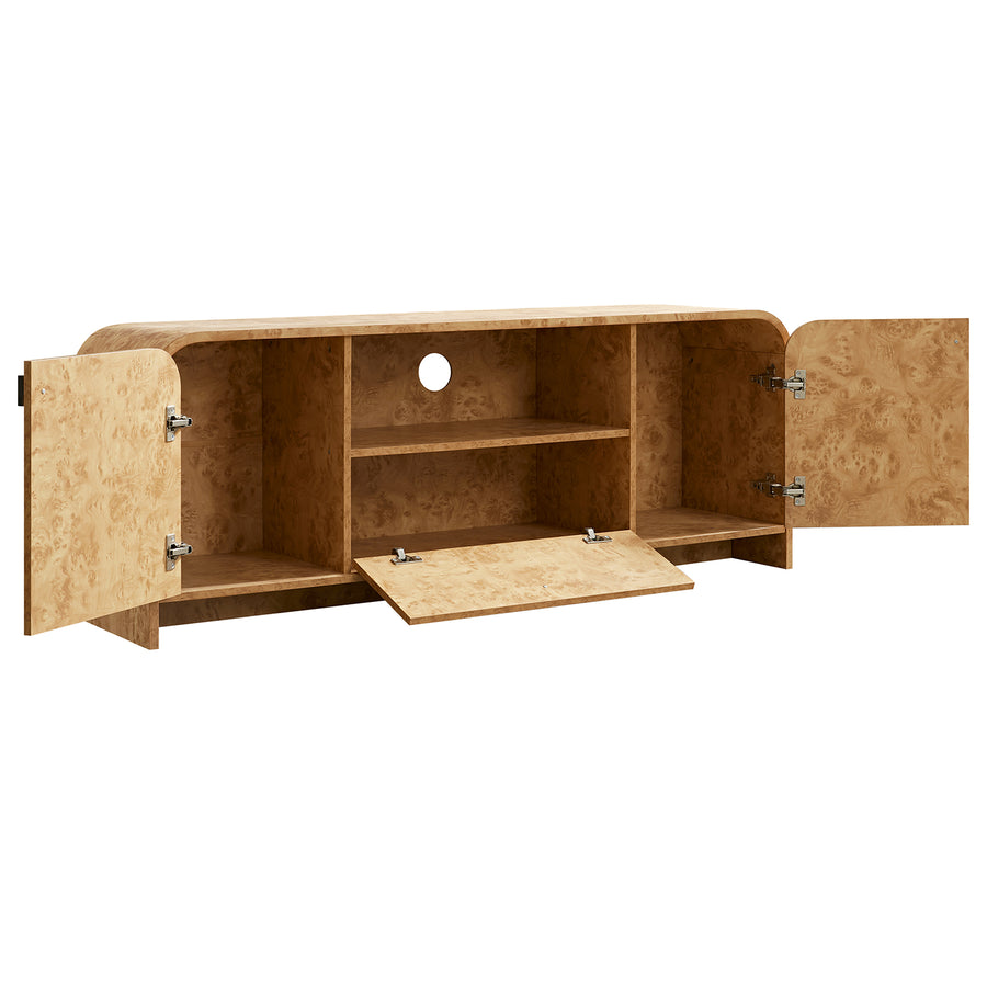 Marcel 150cm TV Unit, Natural Burlwood
