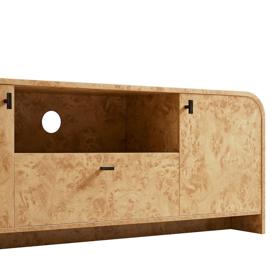Marcel 150cm TV Unit, Natural Burlwood